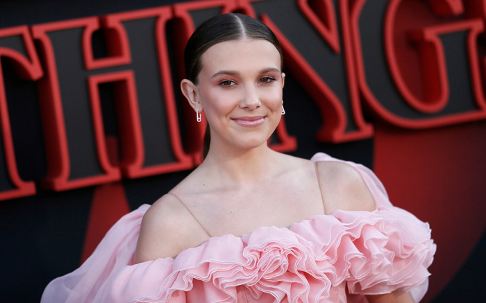 Mandatory Credit: Photo by ETIENNE LAURENT/EPA-EFE/Shutterstock (10324147s)
Millie Bobby Brown poses for photos on the red carpet prior to the premiere of 'Stranger Things: Season 3' in Santa Monica, California, USA, 28 June 2019. The television show will be released on 04 July 2019.
Stranger Things: Season 3 premiere - Arrivals, Santa Monica, USA - 28 Jun 2019