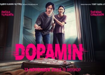 Film Dopamin Merilis Official Trailer & Poster: Saat Pernikahan Angga Yunanda & Shenina Cinnamon Dikejutkan dengan Sekoper Uang dan Mayat Tamu Asing Mengubah Perjalanan Cinta dan Hidup Mereka